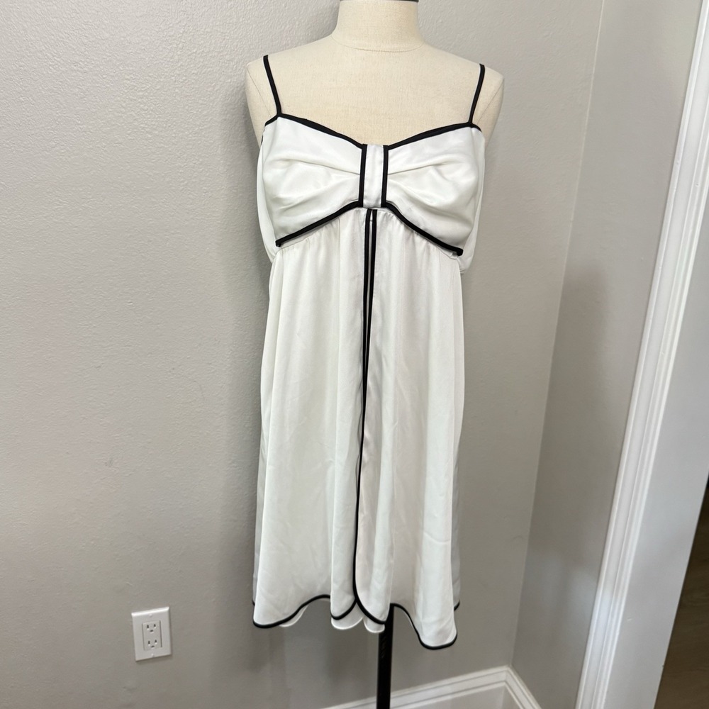 Kate Spade Dream A Little Dream Nightgown XL Black White Loungewear